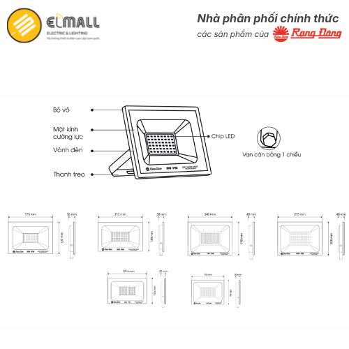 Cấu tạo CP10 100W Rạng Đông