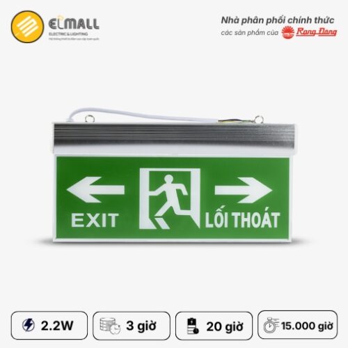 đèn exit CD01 40x20/2.2W 2 mặt
