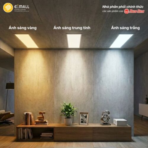 nhiệt độ màu ánh sáng đèn led panel 300x1200 rạng đông 48w