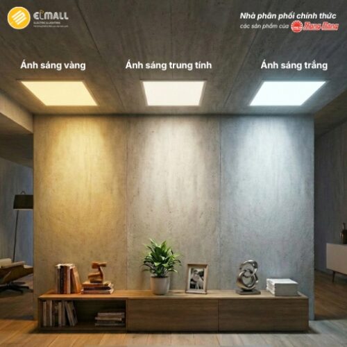nhiệt độ màu đèn led panel p08 600x600/50w