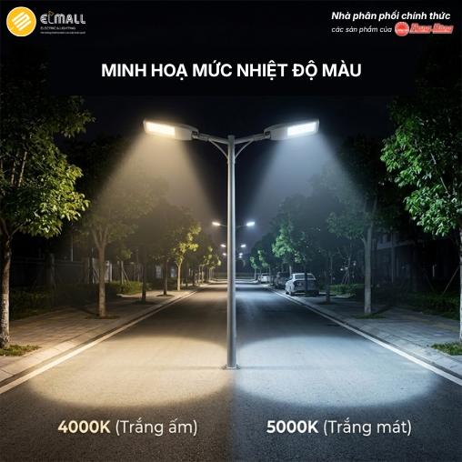 nhiệt độ màu đèn đường CSD09 50W.PLUS