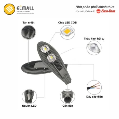 cấu tạo đèn đường 30w csd02