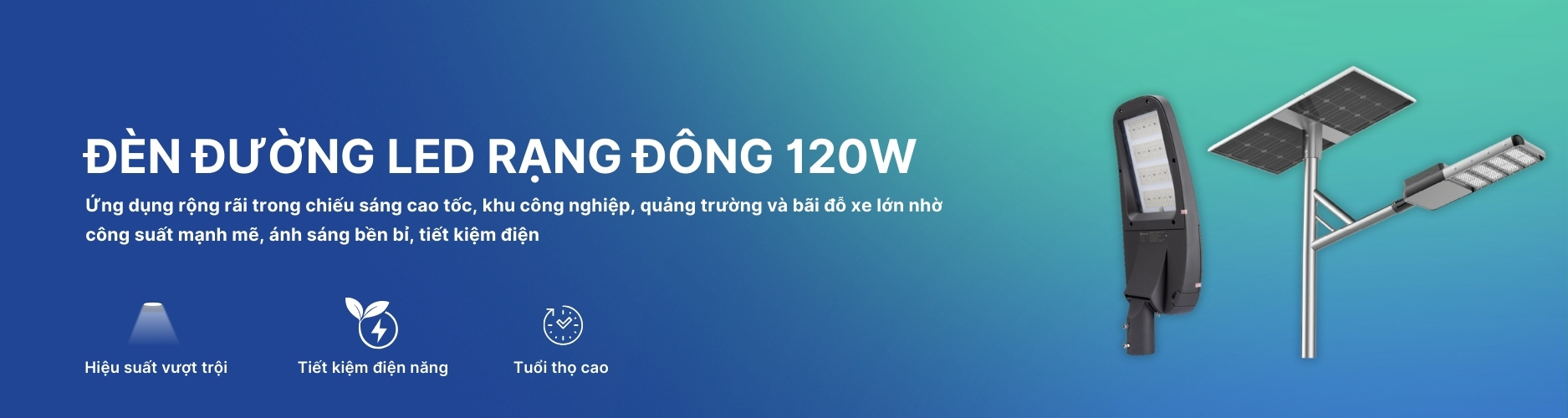 Đèn Đường Led 120W Rạng Đông Banner