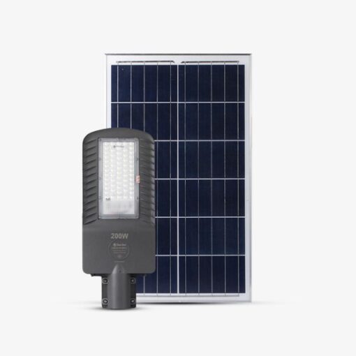 Đèn đường năng lượng mặt trời Rạng Đông CSD05 sl RF 200W V2 cơ pin