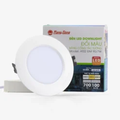Đèn LED âm trần đổi màu Rạng Đông AT02 DM 90 7W cơ hop
