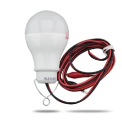 Đèn LED bulb tròn 9W A60N1 9W DCV2 đầu kẹp dùng điện AC quy 11 12 7 vdc mặt sau