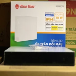 Đèn LED ốp trần LN29N 220×220 18W 6500K b