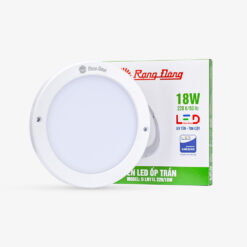 Đèn LED ốp trần tròn 220 18W LN11 ánh thuc te