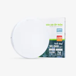 Đèn LED ốp trần tròn 300 30W LN12 đế nhôm vo hop
