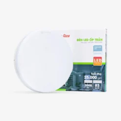 Đèn LED ốp trần tròn đế nhựa 300 24W LN12N vo hop