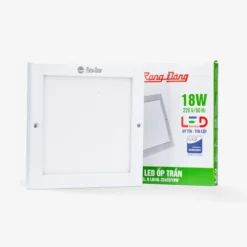 Đèn LED ốp trần vuông 18W LN10 220×220 vo hop