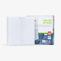 Đèn LED ốp trần vuông cảm biến chuyển động 18W HL LN12 RAD 220×220 vo hop