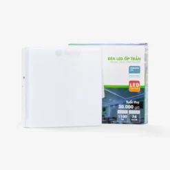 Đèn LED ốp trần vuông đế nhôm 15W LN12 170×170 vo hop