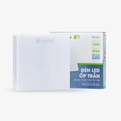 Đèn LED ốp trần vuông đế nhựa 12W LN12N 170×170 vo hop