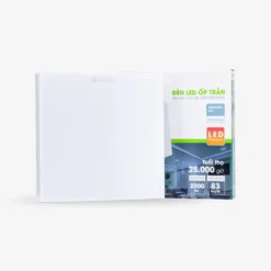 Đèn LED ốp trần vuông đế nhựa 24W LN12N 300×300 vo hop