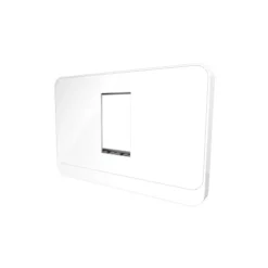 Mặt công tắc ổ cắm đơn âm tường Rạng Đông MOC01 80X120X9 1H
