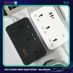 Ổ cắm thông minh Wi-Fi Rạng Đông OC08 WF usb 3C 10A mặt truoc 2